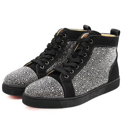 クリスチャンルブタン Louis Strass クリスタルハイカットスニーカー