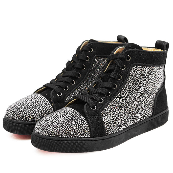 クリスチャンルブタン Louis Strass クリスタルハイカットスニーカー