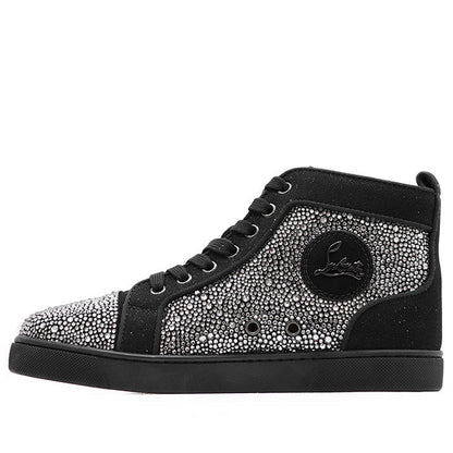 クリスチャンルブタン Louis Strass クリスタルハイカットスニーカー