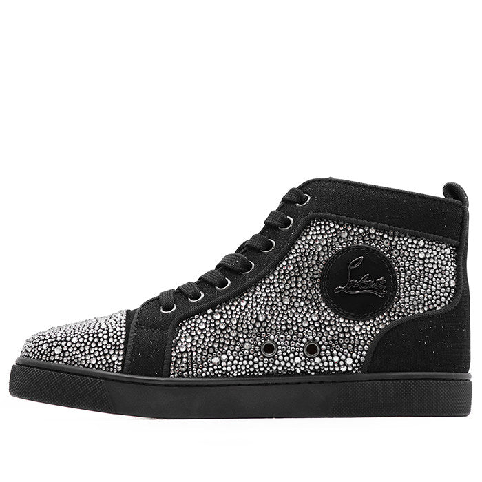 クリスチャンルブタン Louis Strass クリスタルハイカットスニーカー