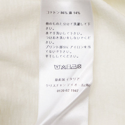 クリスチャンディオール コットンリネン半袖Tシャツ