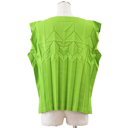 ミーイッセイミヤケ ポリエステルノースリーブトップス