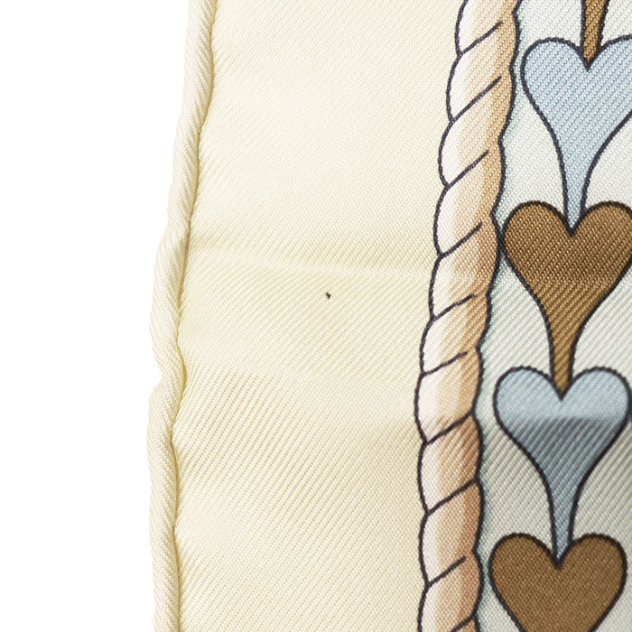 エルメス カレ90 Harnais de Coeur シルクスカーフ