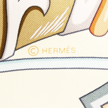 エルメス カレ90 Harnais de Coeur シルクスカーフ