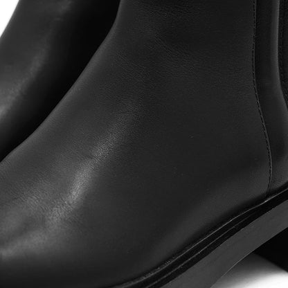 エルメス レザーショートブーツ