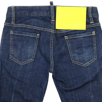 ディースクエアード Jennifer Jean Bleach Splash Denim デニムパンツ