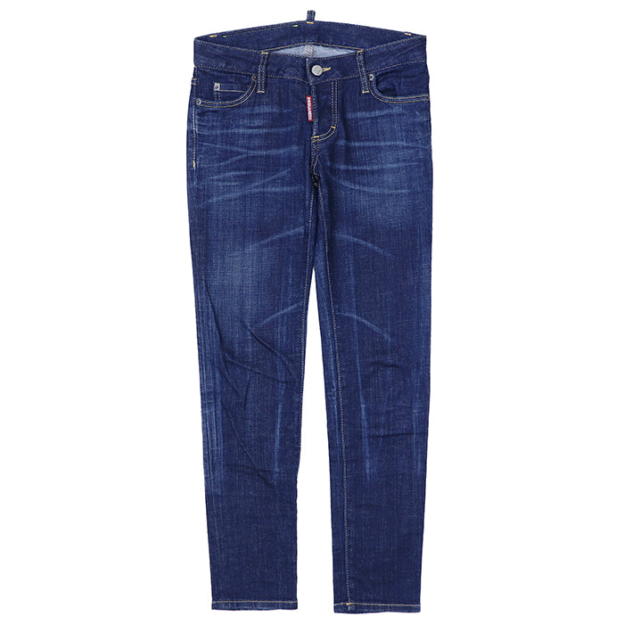 ディースクエアード Jennifer Jean Bleach Splash Denim デニムパンツ