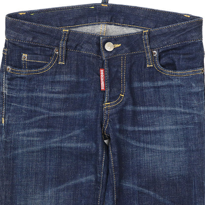 ディースクエアード Jennifer Jean Bleach Splash Denim デニムパンツ