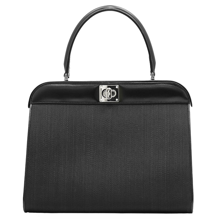 コンテス FRAME BAG ホースヘアー レザー ハンドバッグ