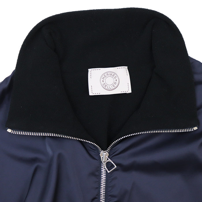 エルメス ストレッチナイロン フリース ジップアップジャケット