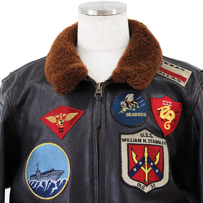 アヴィレックス TOP GUN ゴートレザーフライトジャケット
