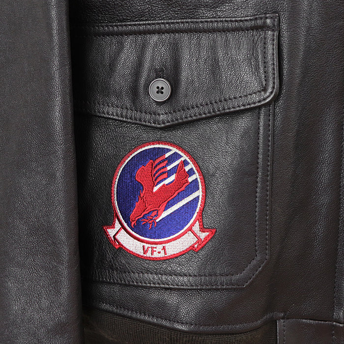 アヴィレックス TOP GUN ゴートレザーフライトジャケット
