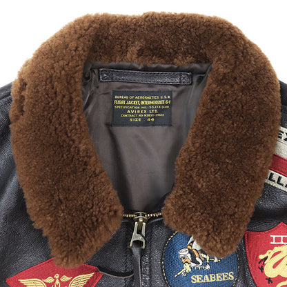 アヴィレックス TOP GUN ゴートレザーフライトジャケット