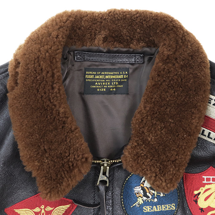 アヴィレックス TOP GUN ゴートレザーフライトジャケット