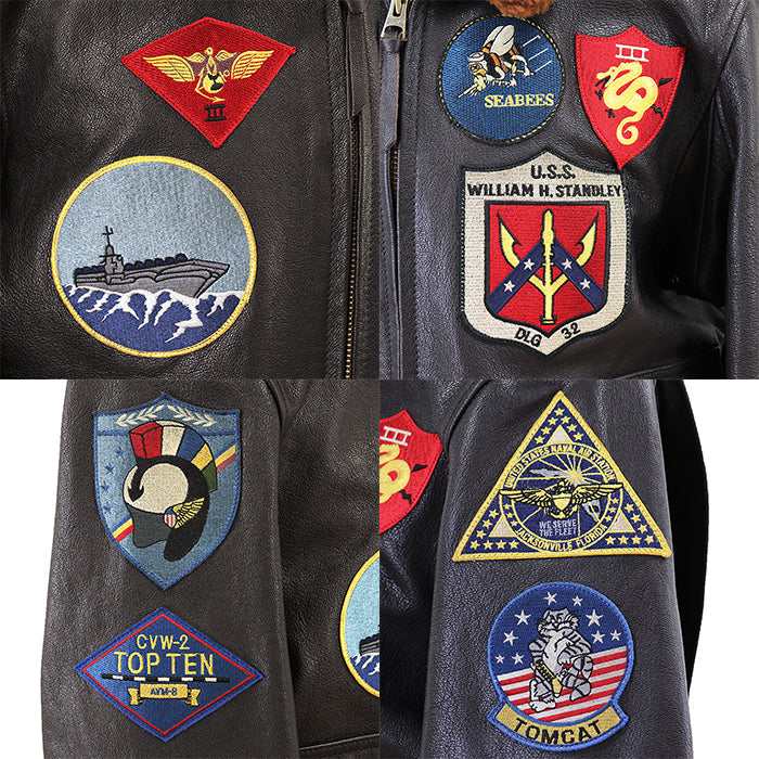 アヴィレックス TOP GUN ゴートレザーフライトジャケット