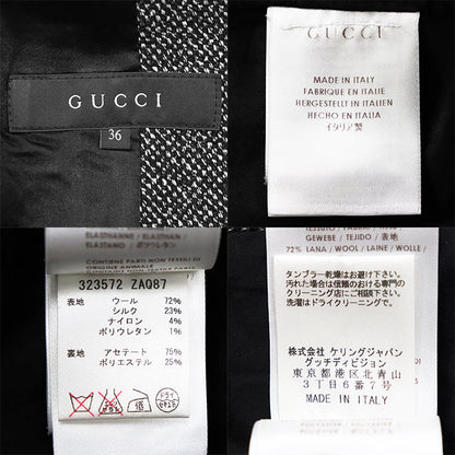 グッチ ストレッチウールシルクナイロンテーラードジャケット