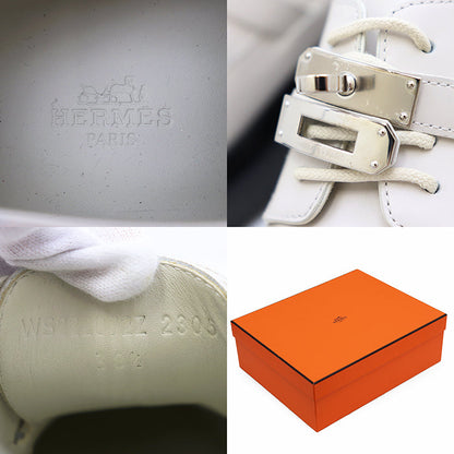 エルメス レザー厚底ローファー