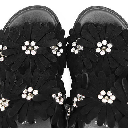 クリスチャンルブタン FLORA COOL FLAT レザーサンダル