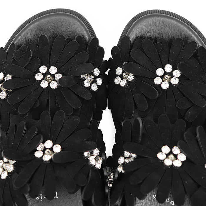 クリスチャンルブタン FLORA COOL FLAT レザーサンダル