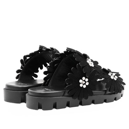 クリスチャンルブタン FLORA COOL FLAT レザーサンダル