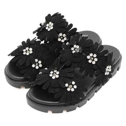 クリスチャンルブタン FLORA COOL FLAT レザーサンダル