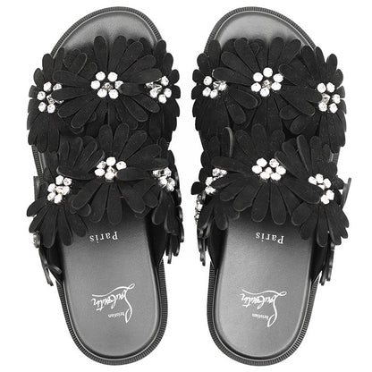 クリスチャンルブタン FLORA COOL FLAT レザーサンダル