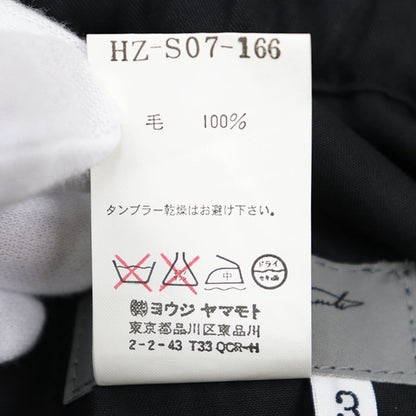 ヨウジヤマモトプールオム ウールワイドパンツ