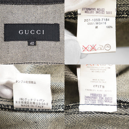 グッチ コットンデニムジャケット