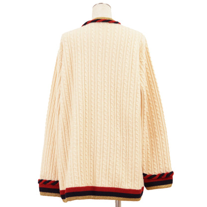 グッチ ウールカシミアカーディガン