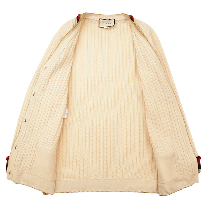 グッチ ウールカシミアカーディガン