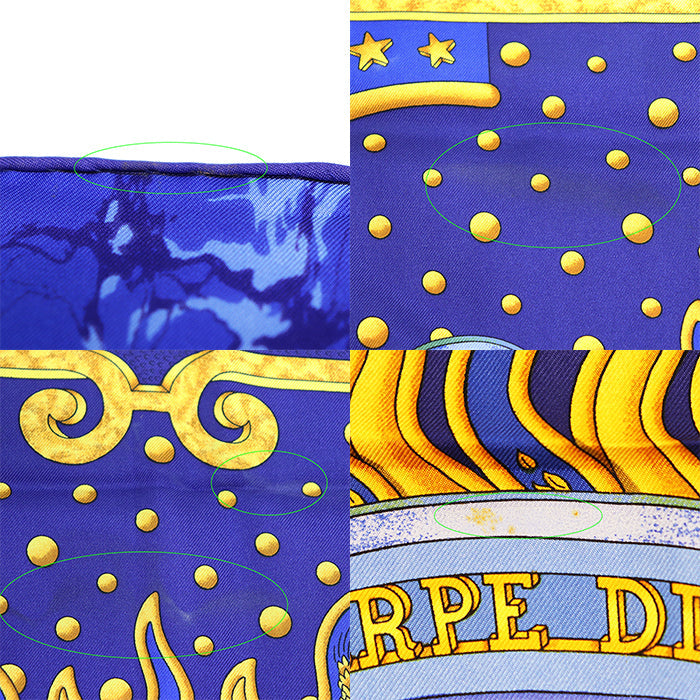 エルメス カレ90 CARPE DIEM シルクスカーフ