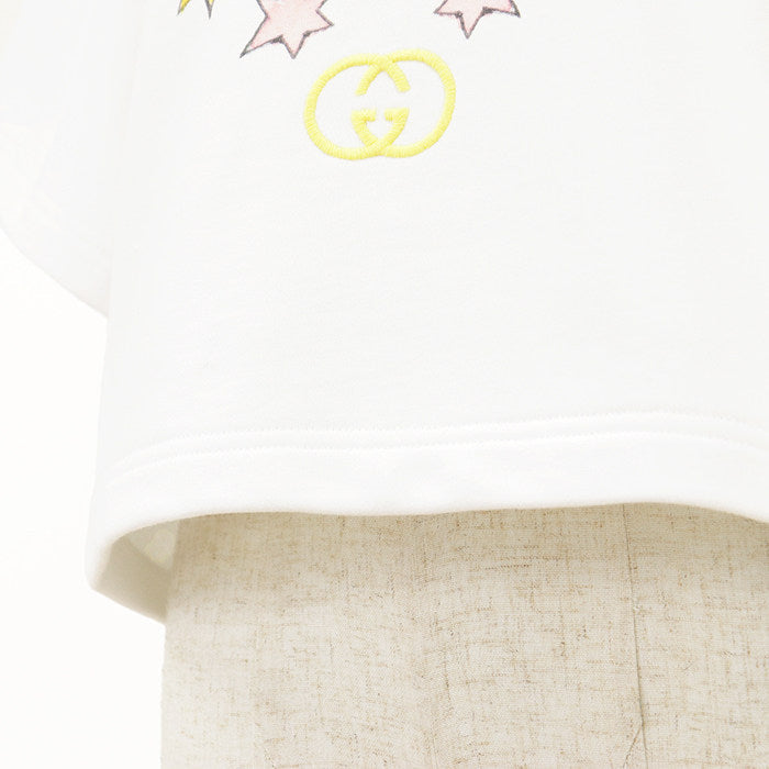 グッチ × ヒグチユウコ コットン クロップドスウェットTシャツ