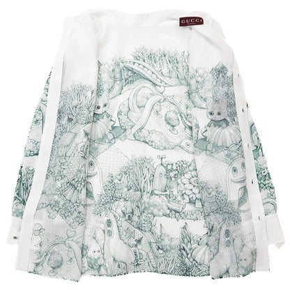 グッチ 魔法の森 シルクブラウス