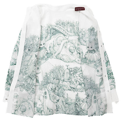 グッチ 魔法の森 シルクブラウス