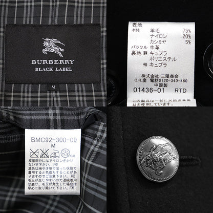 バーバリーブラックレーベル ウールブレンドコート