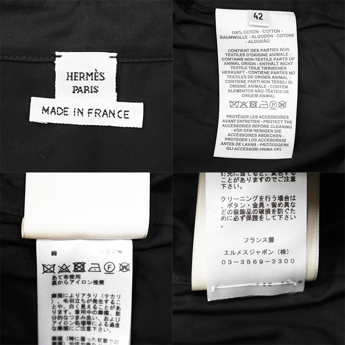 エルメス コットン長袖シャツ