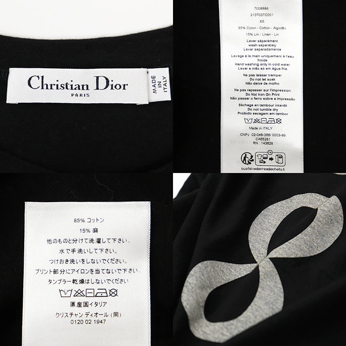 クリスチャンディオール JADIOR コットンリネン半袖Tシャツ