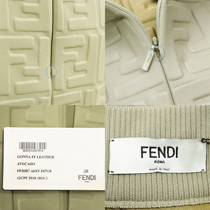 フェンディ ラムレザーペンシルスカート