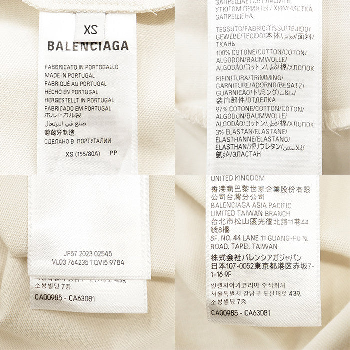 バレンシアガ UNIFIT コットン半袖Tシャツ