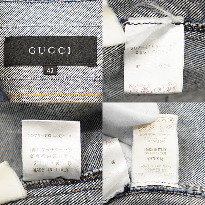 グッチ コットンデニムジャケット