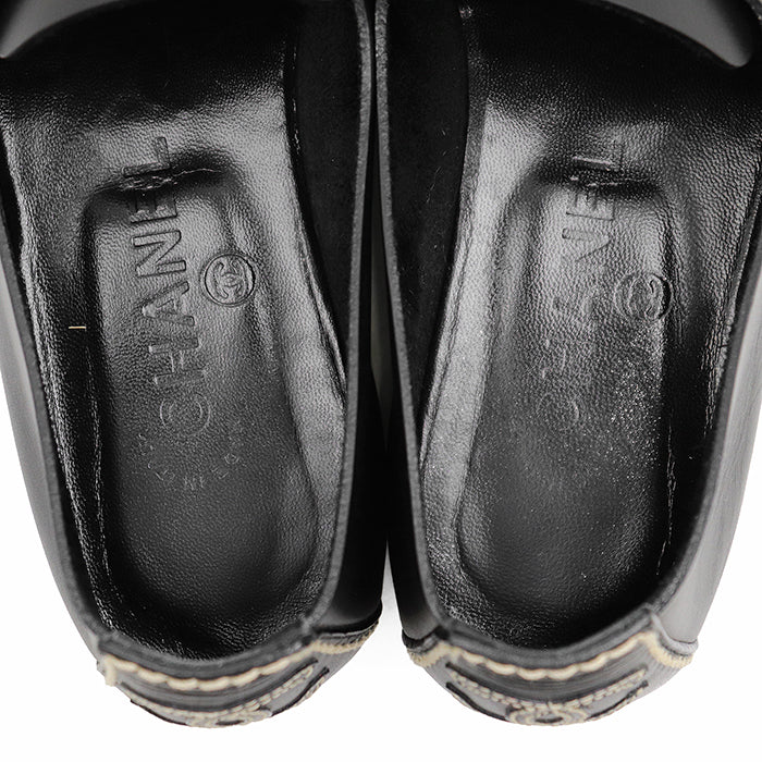 シャネル レザーローファー