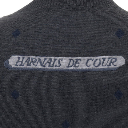 エルメス ツイルレーヌHarnais de Cour シルクカシミヤワンピース