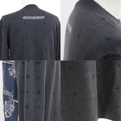 エルメス ツイルレーヌHarnais de Cour シルクカシミヤワンピース