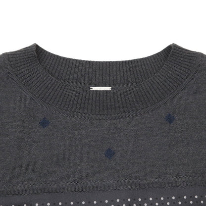 エルメス ツイルレーヌHarnais de Cour シルクカシミヤワンピース