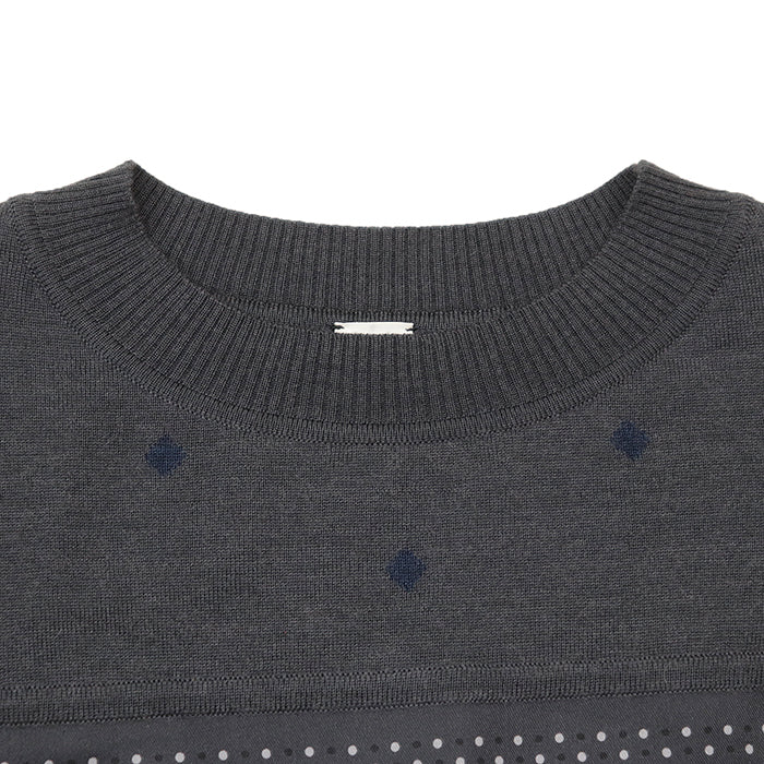 エルメス ツイルレーヌHarnais de Cour シルクカシミヤワンピース