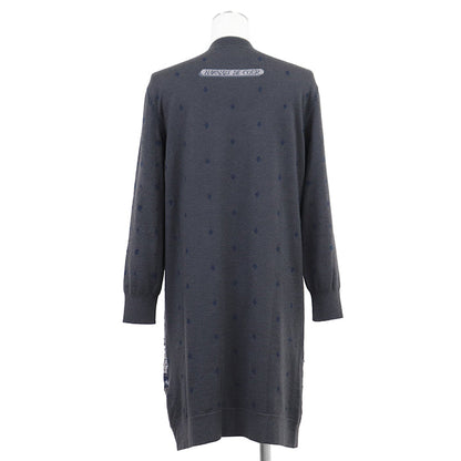 エルメス ツイルレーヌHarnais de Cour シルクカシミヤ ワンピース