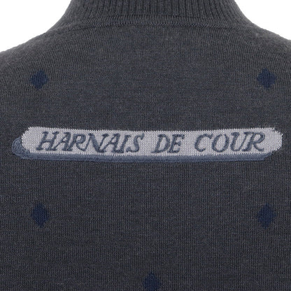 エルメス ツイルレーヌHarnais de Cour シルクカシミヤ ワンピース