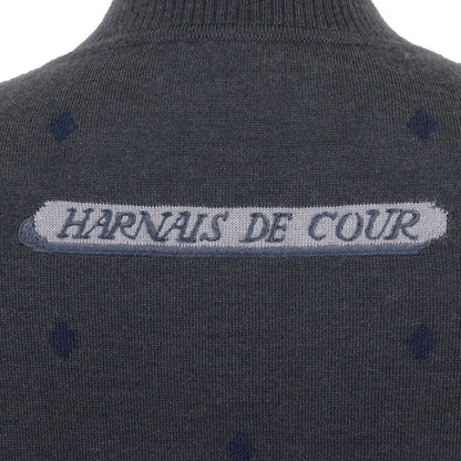 エルメス ツイルレーヌHarnais de Cour シルクカシミヤ ワンピース