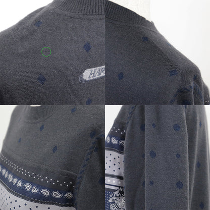 エルメス ツイルレーヌHarnais de Cour シルクカシミヤ ワンピース