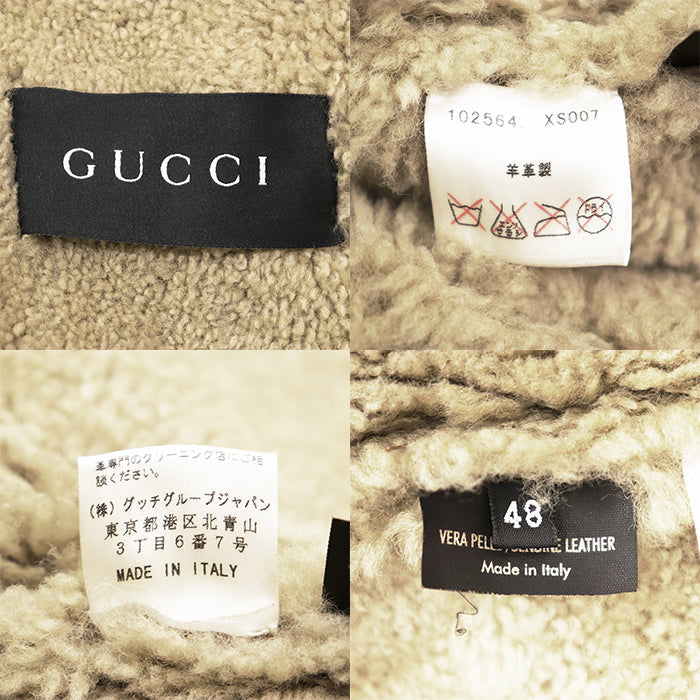 グッチ ラムレザーコート